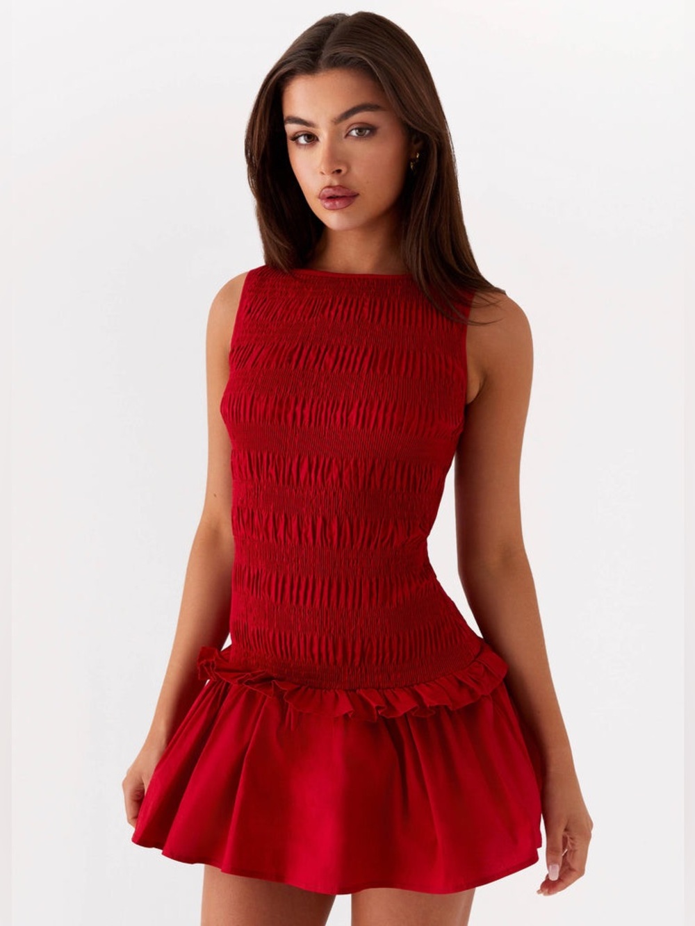 PepperMayo Garden Kisses Shirred Mini Dress